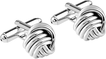 LeCalla Gemelli in Argento Sterling 925 per Uomo | Gemelli da Sposo per Matrimonio | Accessori Eleganti per Camicia | Regali per Papà, Sposo, Marito, Festa del Papà ed Eventi di Lavoro, Argento
