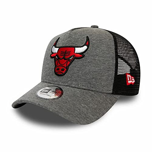 New Era Chicago Bulls Jersey Essential A-Frame Adjustable Trucker Cap One-Size