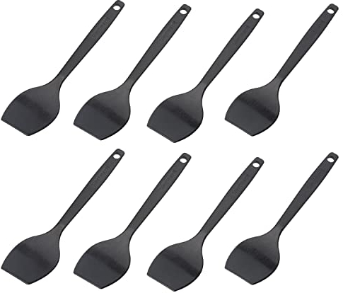 Westmark 8 Espátulas para Raclette/mini espátulas, Longitud: 16,6 cm, Plástico, Gourmetta, Negro, 204522E3
