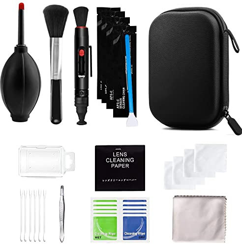Namolit Professionell kamera rengöringssats sensor rengöringssats med luftblåsare rengöring av swabs rengöringspenna för de flesta kameror mobiltelefon laptop