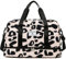 HandgepäCk Tasche,Groß Faltbare Reisetasche,Reisetasche Mit Leopardenmuster,HandgepäCk Koffer,Sporttasche,Trainingstasche,Mit Separatem Schuhfach Und Trockenes Und Nass (cremefarben)