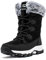 HOBIBEAR Kinder Schneestiefel Wasserdicht Outdoor Warm Kunstfell Gefüttert Winterschuhe Schwarz，33 EU