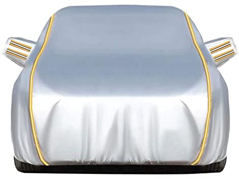 Telo copriauto per Skoda SCALA, Telo copriauto per tutte le stagioni anti-sole traspirante con cerniera, esterno antigraffio Completa Antivento Telo Copertura Auto