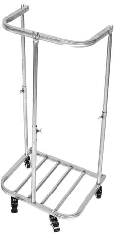 Amosfun Heavy Duty Steel Garden Garbage Bag Frame Holder with Spacesaving Design, Compact and Portable Trash Bag Support Frame for Collecting Garden Waste and Farming Activities