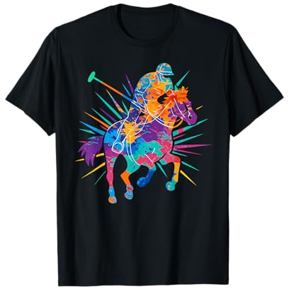 Joueur de Polo coloré pour Cheval, équitation, équitation, Enfants T-Shirt