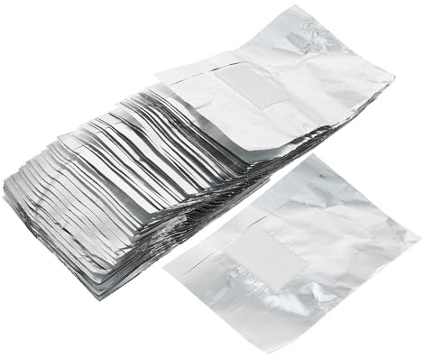 JOINPAYA 200 Feuilles Dissolvantes pour Vernis à Ongles Gel, Lingettes Coton Épaisses Anti-peluche, Papillotes Aluminium pour Manucure et Pédicure, Usage Professionnel et Domestique