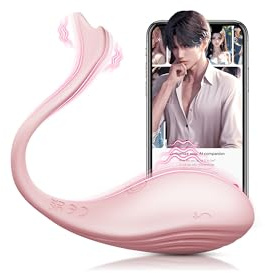 Vibratore Telecomandato per Donne Sex Toys - Mini Vibratori Indossabili con App, Professionale Wireless Sex Toy con 9 Modalità di Vibrazione, Stimolazione del Punto G, del Clitoride e Dell'ano