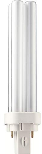 Philips Master PL-C - Bombilla de bajo consumo (10 unidades, 18 W/827, G24d-2, 2 pines, 2700 K, 150 mm), color blanco cálido