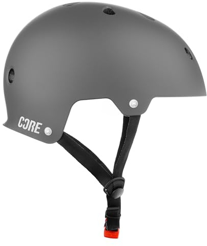 CORE Protection Action Sports Helmet Skate/BMX/Bike/MTB/Roller Derby/Scooter - Grey, L/XL