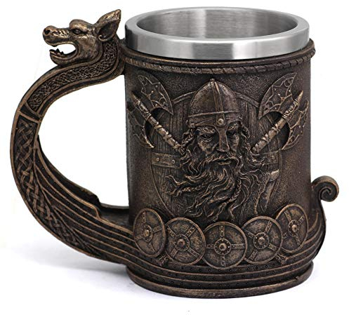 Viking Ship Draon Drakkar Tankard Mug Nordic Beer Cup Large Size Viking beer stein