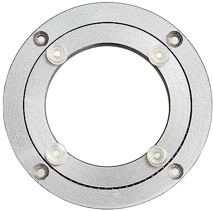 Duchunsheng Cuscinetto A Sfere Piatto da Tavolo Rotondo Liscio 25 30 40 50 60 70cm Supporto Girevole Piatto Rotante Base, Elevata capacità Portante, Nessuna Perforazione Richiesta