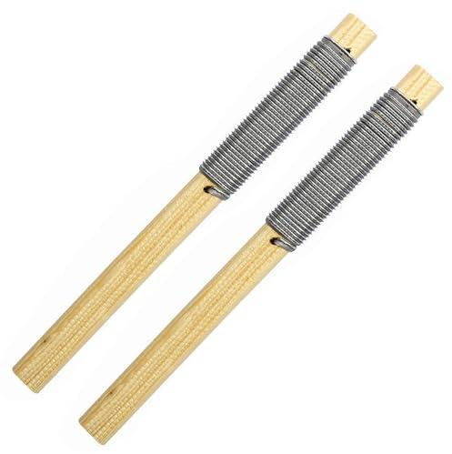 GOETOR Shoe Repair Rasp Tool 2 Pcs Rubber Rasp File Wooden Handle Coarse Tooth Flat File for Sanding Soles Sharping Wood