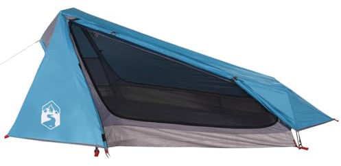 vidaXL Campingtält tunnel 1 person blå vattentätt