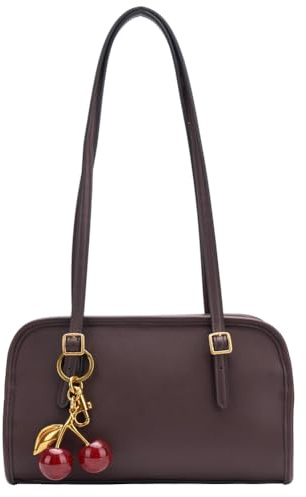 MINKARS Swing Bag, Zip Shoulder Bag Purse, Maple