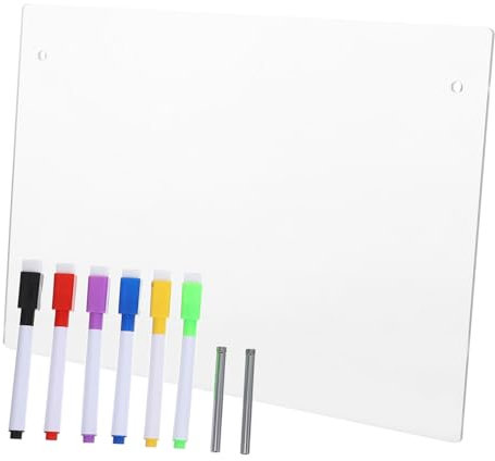 DOITOOL Transparente Acryltafel Trocken Abwischbar Tisch-memotafel Schreibtafel Aus Acryl Für Schreibtisch Durchsichtige Whiteboard Zum Beschriften