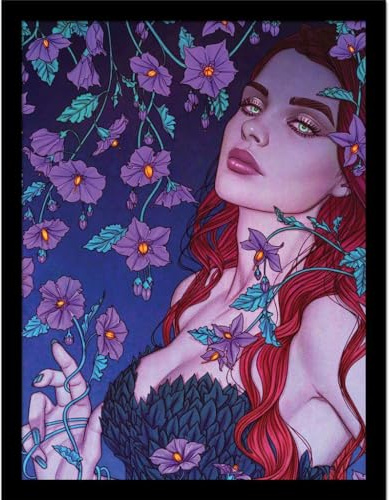 DC Comics Poison Ivy Eyes Framed Poster (40mm x 30mm) (Purple/Black)