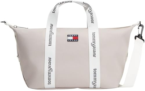 Tommy Jeans Donna Borsa Tote Bag Daily Mini con Stampa del Logo, Beige (Stone), Taglia Unica