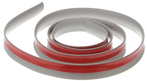 MUCKLILY Self-Adhesive Floor Transition Strip 6.56Ft PVC Edging Trim for Carpet and Flooring Flexible Grey Threshold Cover for Floors Up to 3Mm Height and Edge Protection Strip