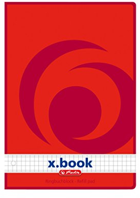 Herlitz Notizblock, A5 kariert, 100 Blatt, weiß