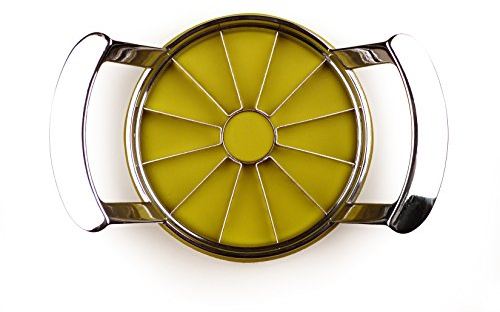 RSVP International Kitchen Tool Collection Core and Slice Apples, Jumbo Slicer, 7.32x4.92, Stainless Steel with Lid