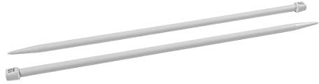 Pym - Pym Pym Plastic à point unique (40 cm, 10,00 mm) aiguille de tricot - 1 unité, Grey