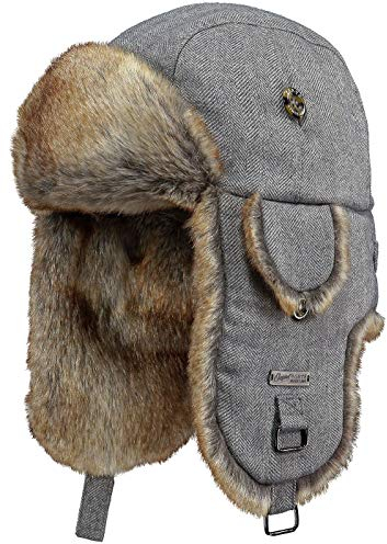 Barts Unisex Kamikaze Fliegermütze, Grau (GREY 0002), One size (Herstellergröße: UNI)