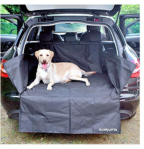 Sakura Protezione paraurti per bagagliaio per auto SS4612 - Universale Fit Heavy Duty Wipe Clean Antistrappo - Protegge il tappeto da cani, animali domestici, fango, acqua, spazzatura