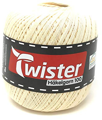 Häkelgarn TWISTER - natur - 100g
