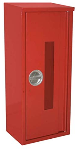 Stahlblechschutzschrank Feuerlöscher Schrank für 6-12kg mit Scheibe AP Aufputz
