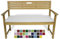 Rollmayer Bankkissen Bankauflage Sitzkissen Bankpolster Auflage für Bänke in Haus und Garten Kollektion Vivid, 1 Stück (Weiß 1, 120x40x4cm)
