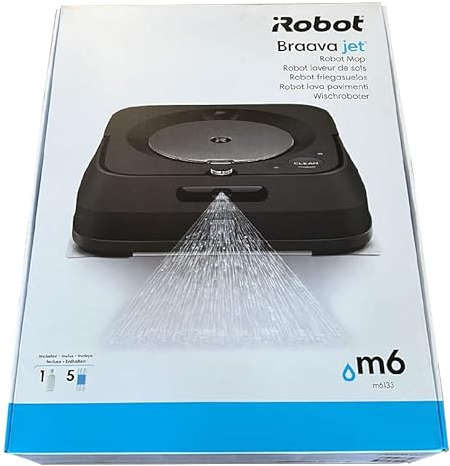 iRobot Braava Jet M6 Robot Mop (Graphite) – Connexion Wi-Fi