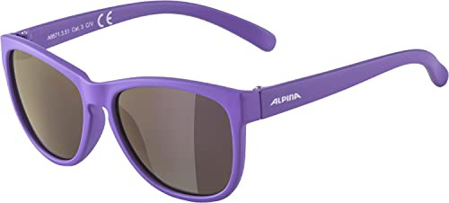 ALPINA Unisex - Bambini, LUZY occhiali da sole, purple matt/purple, One Size
