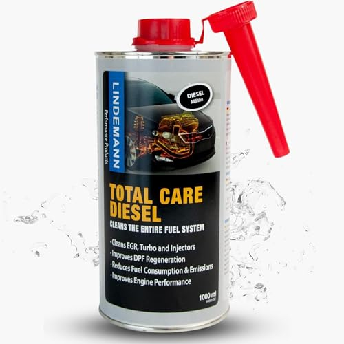LINDEMANN - Total Care Diesel Reiniger 1000 ML - All-in-1 Dieselsystemreiniger - AGR Reiniger Diesel + DPF Reiniger + Partikelfilter Reiniger - Spart Kraftstoff - Diesel Additiv