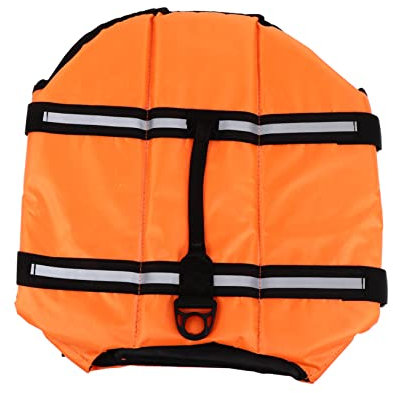 ORFOFE Hunde-Kühlweste mit reflektierenden Streifen Schwimmweste für Hunde Welpen Badeanzug Größe S