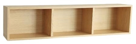 Estantería de almacenamiento Estantes de almacenamiento for gabinetes colgantes de 3 compartimentos, estantería montada en la pared con tablero hecho a mano, for sala de estar, estudio, oficina, estan