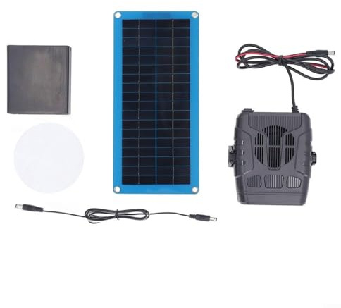 Lastdaytime Portable Solar Heater for Pets and Plants - Solar Powered Space Heater for Chicken Coops, Dog Houses, Greenhouses, Compact Design(A)