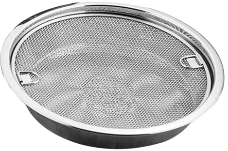 TOYANDONA Colador de Malla de Acero Inoxidable con Bandeja y Rejilla para Escurrir Frutas Verduras y Aceite Resistente y Multifunción para Cocina Doméstica