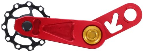 BIUDECO Regolatore Catena Bicicletta Singola velocità in Lega di Alluminio, Tendicatena Pieghevole Leggero e Portatile per Bici Urbane, Guida Catena Antiscivolo per Manutenzione