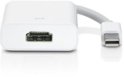 Incutex Full HD 1080p Mini Displayport till HDMI-adapter inklusive ljudöverföring, kompatibel med Apple-enheter
