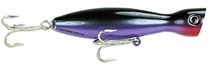 Super Strike Little Neck Popper 2-3/8oz PP5W-P22 Black/Purple