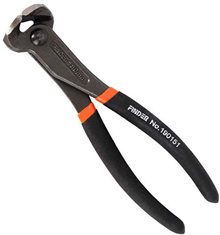 Finder End Cutting Plier With Soft Grip, Nail Puller 6 Inch