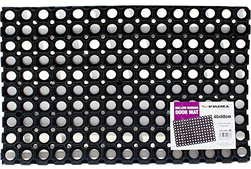 BARGAINGALORE Non Slip Outdoor Door Mat | Rubber Mat | 40x60cm Door Mats Outdoor | Black
