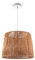 Paco Home Hängelampe Bambus Wohnzimmer Pendelleuchte Rattan Esstisch Esszimmer Lampe E27 Hängeleuchte Papier Boho, Farbe:Natur (Ø35cm), Leuchtenart/Farbe:Pendelleuchte - Weiß