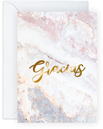 Central 23 Tarjeta de agradecimiento - Gracias - Tarjeta de agradecimiento para hombre y mujer - Tarjeta de felicitación para mamá, papá, esposo, esposa - Para el cumpleaños - con pegatinas