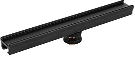 Cold Shoe Extension Bar, Easy Hood ESE-20 20cm Cold Shoe Mount Extension Bar Bracket Holder for DSLR Camera Photography Accessories