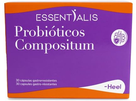 Essentialis Probióticos Compositum – Probiótico intestinal con inulina y zinc – 25 cepas, 20.000 millones CFU por cápsula – 30 cápsulas veganas gastroresistentes