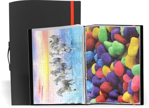 Puzzlemappe Aufbewahrungsmappe, 1 Stück, passend für 20 geklebte Puzzle je 500 Teilen