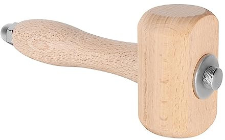 Turodeuo Wooden Mallet Leathercraft Carving Hammer Sew Leather Tool Kit (Wooden)