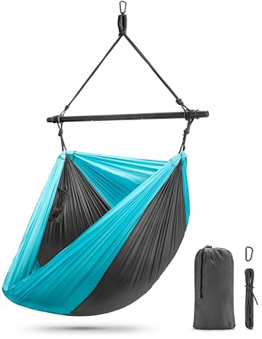 Sorbus Hanging Hammock Chair - Tree Pod Sensory Swing - Outdoor Camping Cacoon Chair - Collapsible and Lightweight Swings - Swinging Rocker Chairs for Camp, Travel, Hiking, Tent, Porch (500 lb Max)