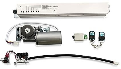 Opérateurs de portails électriques Porte Coulissante Automatique Avec Panneau De Commande De Moteur Rond Opérateur D'ouverture De Porte Électrique Facile À Installer Universel pour maisons privées, co